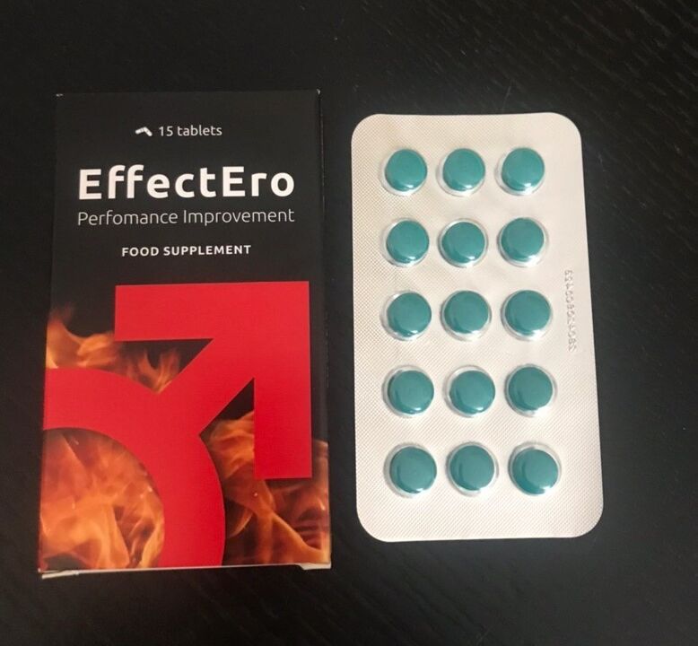 Φωτογραφία tablet για βελτίωση της λίμπιντο EffectEro, εμπειρία εφαρμογής